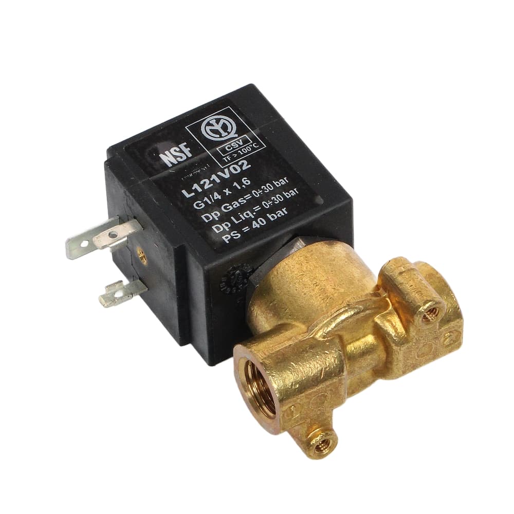 Изображение Клапан электромагнитный 2/2 Sirai L121, арт. L121V02-ZA10A G1/4X1,6 V24/DC CL.F